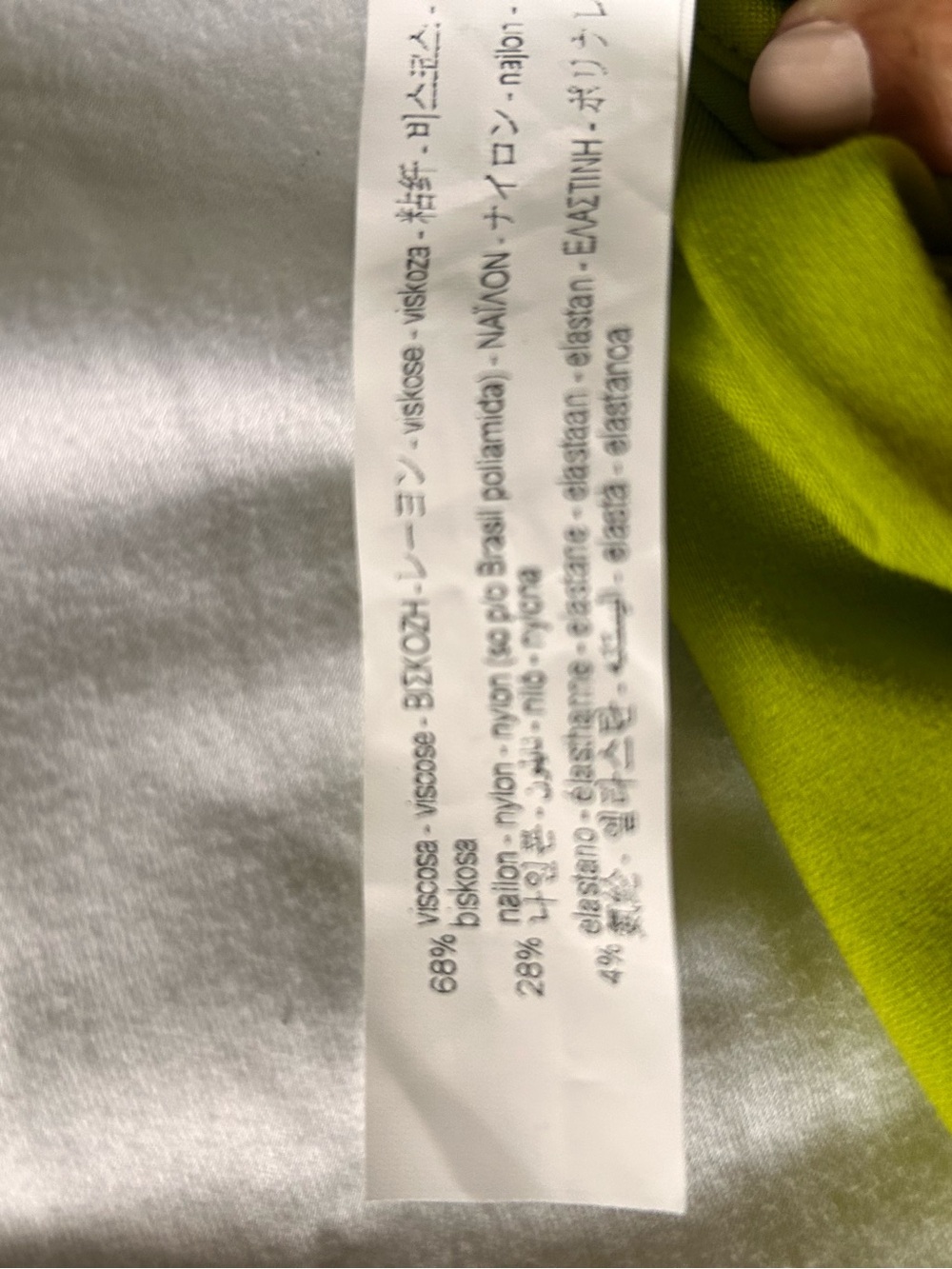 ZARA Lime Green Draped Midi Dress - Picture 6 of 6
